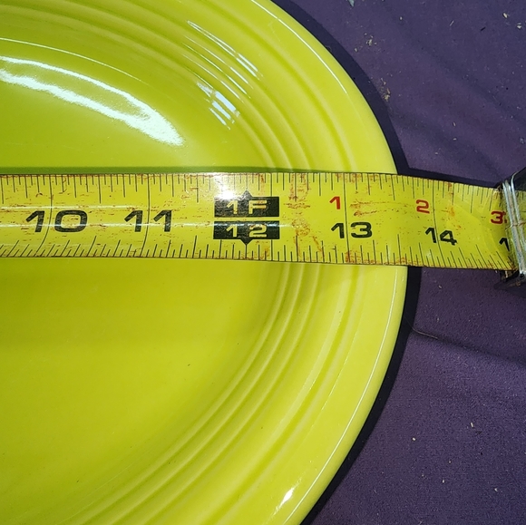 Fiesta. Lemongrass.  13 5 inch platter - Picture 3 of 3